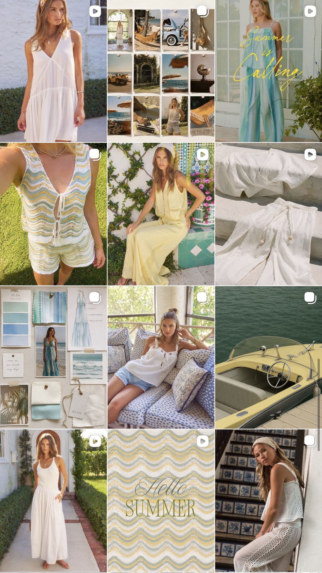 ELAN @shopelan Instagram feed designed by Bad Beans